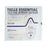 TIELLE ESSENTIAL - Silicone Foam Dressing 7 X 7-1/4 Inch Sacral Silicone Adhesive with Border Sterile - TLESB1818U