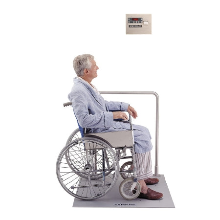 Welch Allyn Scale-Tronix 5102 Model Platform Scale Digital LCD Display 660 lbs. AC Adapter / Battery Operated - 5102-X-B