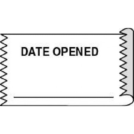 Precision Dynamics Pre-Printed / Write On Label Communication Fill In DATE OPENED White 1/2 X 1-1/2 Inch - CAWHP09