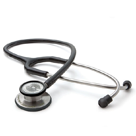 American Diagnostic Corp Adscope Clinician Stethoscope Black 1-Tube 22 Inch Tube Double Sided Chestpiece - 608BK