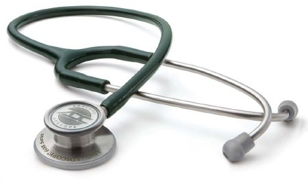 Adscope - Clinician Stethoscope Green 1-Tube 22 Inch Tube Double-Sided Chestpiece - 608DG