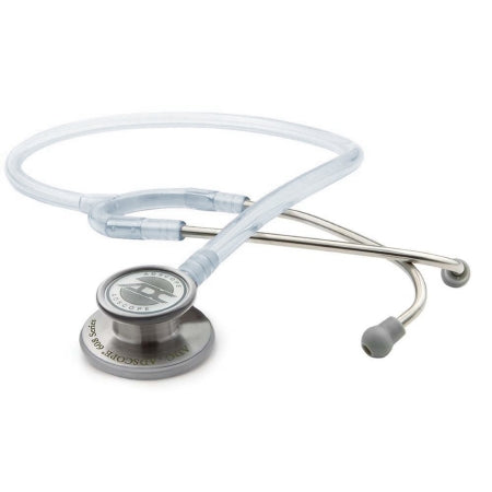 Adscope - Clinician Stethoscope Silver 1-Tube 22 Inch Tube Double-Sided Chestpiece - 608FG
