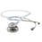 Adscope - Clinician Stethoscope Silver 1-Tube 22 Inch Tube Double-Sided Chestpiece - 608FG
