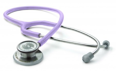 Adscope - Clinician Stethoscope Lavender 1-Tube 22 Inch Tube Double-Sided Chestpiece - 608LV