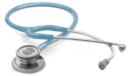 Adscope - Clinician Stethoscope Ceil Blue 1-Tube 22 Inch Tube Double-Sided Chestpiece - 608MCB