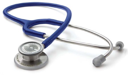 Adscope - Clinician Stethoscope Royal Blue 1-Tube 22 Inch Tube Double-Sided Chestpiece - 608RB