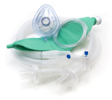 McKesson McKesson Anesthesia Circuit Expandable Tube 108 Inch Tube Dual Limb Adult 3 Liter Bag Disposable - 16-D108