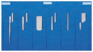 Duraholder - Instrument Protection System 10 X 18 Inch, 2 Rows of 6 Notched Pockets with Tape Closure Strips - CS-DH200