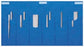 Duraholder - Instrument Protection System 10 X 18 Inch, 2 Rows of 6 Notched Pockets with Tape Closure Strips - CS-DH200
