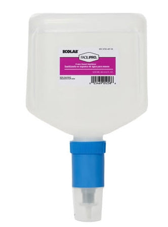Ecolab Facilipro Hand Sanitizer 750 mL Ethyl Alcohol Foaming Dispenser Refill Bottle - 6100727