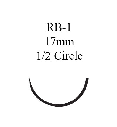 J & J Healthcare Systems Suture with Needle Absorbable Uncoated Undyed Suture Chromic Gut Size 5-0 27 Inch Suture 1-Needle 17 mm Length 1/2 Circle Taper Point Needle - U202H