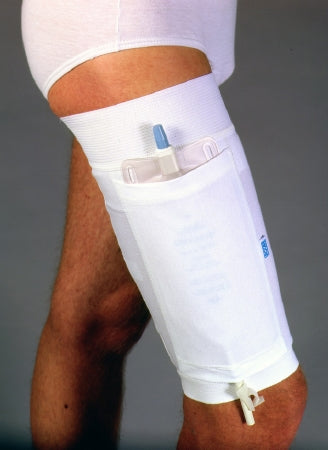 Urocare Products Urocare Upper Leg Bag Holder Large, Upper 24 Inch Lower 19.25 Inch, Fabric , White - 6384