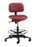Task Series - Industrial Stool Contoured Backrest Pneumatic Height Adjustment 5 Casters Clamshell - VT-1-EAA-PR57