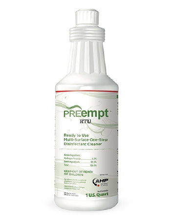 Contec Inc PREempt RTU Surface Disinfectant Cleaner Peroxide Based Liquid 32 oz. Bottle Scented - 21101