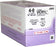 J & J Healthcare Systems Coated Vicryl Suture with Needle Absorbable Coated Undyed Suture Braided Polyglactin 910 Size 4-0 18 Inch Suture 1-Needle 13 mm Length 1/2 Circle Reverse Cutting Needle - J594G