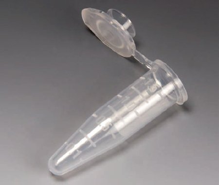 Globe Scientific Microcentrifuge Tube Conical Bottom Plain 1.5 mL Without Color Coding Snap Cap Polypropylene Tube - 111558