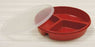 Maddak Maddak Partitioned Scoop Dish Red Reusable 2 X 12 X 12-3/4 Inch - 745270004