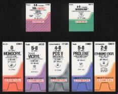 Coated Vicryl - Suture with Needle Absorbable Coated Violet Suture Braided Polyglactin 910 Size 5 - 0 18 Inch Suture 1-Needle 19 mm Length 3/8 Circle Reverse Cutting Needle - J391H