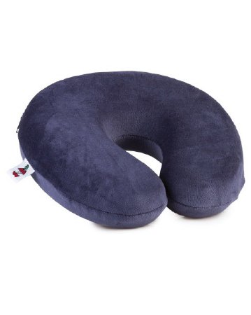 Memory Travel Core - Neck Pillow 9 X 18 Inch Blue - FOM-193