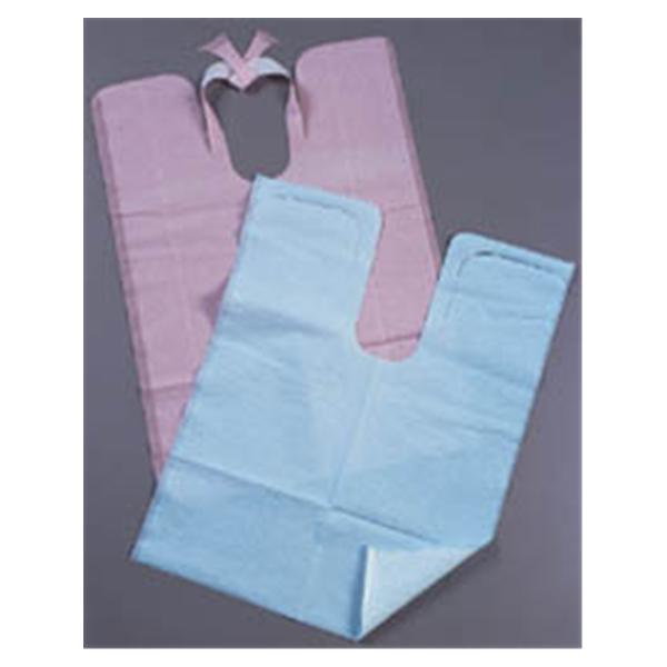 Tidi Products Bib Tidi Chainless 18 In X 25 In Blue Tissue / Poly 250/Ca - 917673