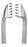 Centurion - Tissue Forceps Allis 8 Inch Length Floor Grade Stainless Steel Sterile Ratchet Lock Finger Ring Handle Straight 5 X 6 Teeth - Medline - 67680