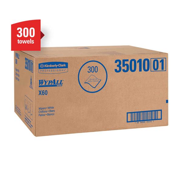 Kimberly Clark Professional Towel Bath Wypall X60 4 Ply 39 In X 22.5 In White 300/Ca - 35010