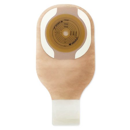Premier - Ostomy Pouch One-Piece System 12 Inch Length Up to 2-1/2 Inch Stoma Drainable Flat, Trim to Fit - 8371