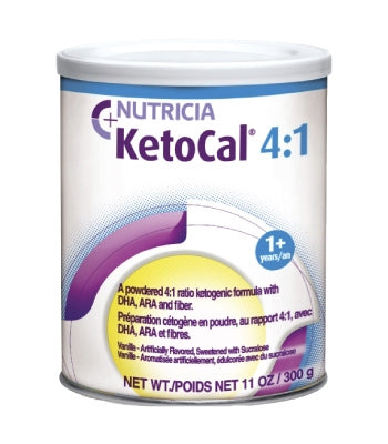 Nutricia North America KetoCal 4:1 Oral Supplement Vanilla Flavor 300 Gram Can Powder - 101777