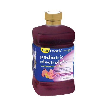 sunmark - Pediatric Oral Electrolyte Solution Grape Flavor 1 Liter Bottle Ready to Use - 49348016162