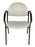 UMF Medical Side Chair Mocha Fixed Armrests Vinyl - 1226