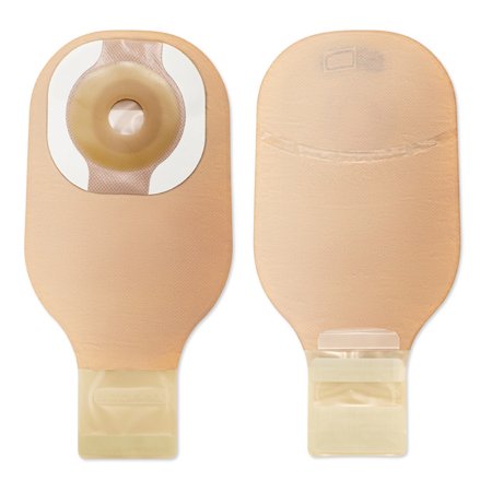 Hollister - Ostomy Pouch One-Piece System 12 Inch Length Drainable Flat, Pre-Cut - 8930