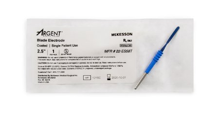 McKesson Argent - Blade Electrode Coated Stainless Steel Blade Tip Disposable Sterile - 22-ES58T
