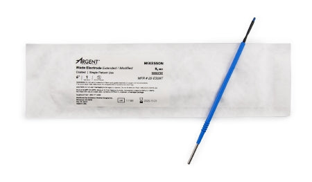 McKesson McKesson Argent Electrosurgical Electrode 6 Inch Coated Stainless Steel Extended Modified Blade Disposable Sterile - 22-ES39T