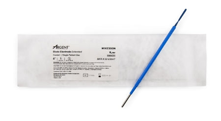 McKesson McKesson Argent Electrosurgical Electrode 6 Inch Coated Stainless Steel Extended Blade Disposable Sterile - 22-ES04T