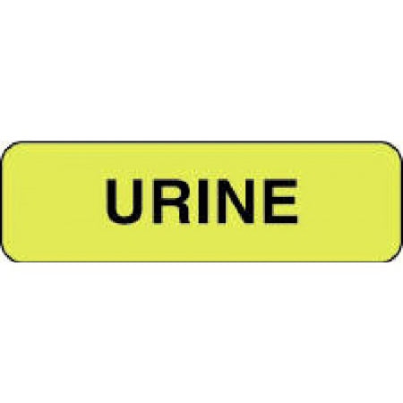 Precision Dynamics Pre-Printed Label Laboratory Use Urine Fluorescent Yellow 3/8 X 1-1/4 Inch - 59707018