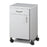Clinton Industries 8720-A Model Mobile, Molded Top Bedside Cabinet Natural Frame, Doors and Drawer, Gray Door and Drawer Pulls 16 X 18 X 29-1/4 Inch 1 Drawer - 8720-A-1NT-2NT-5G