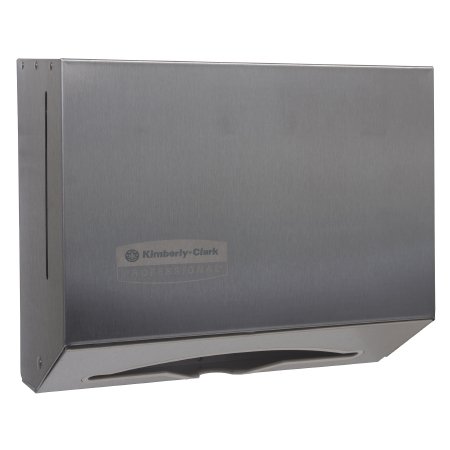 K-C PROFESSIONAL SCOTTFOLD - Paper Towel Dispenser Silver Stainless Steel Manual Pull Wall Mount - 09216