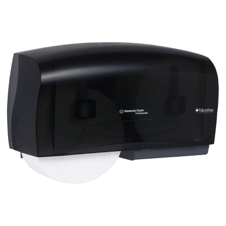 K-C PROFESSIONAL - Toilet Tissue Dispenser Black Smoke Plastic Manual Pull Double Roll Wall Mount - 09608
