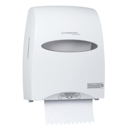 Kimberly Clark K-C PROFESSIONAL* SANITOUCH Paper Towel Dispenser White Plastic Manual Pull Wall Mount - 9991