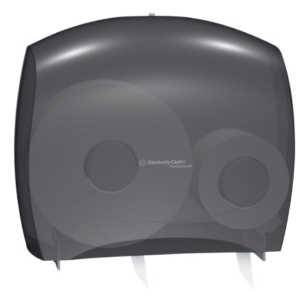Kimberly Clark K-C PROFESSIONAL* JRT Jr. ESCORT* Toilet Tissue Dispenser Black Smoke Plastic Manual Pull Wall Mount - 9507