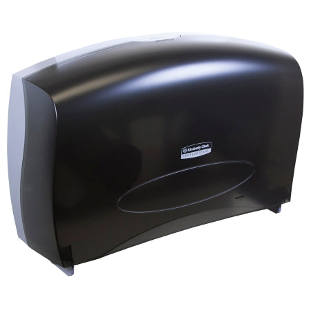 Kimberly Clark K-C PROFESSIONAL* Toilet Tissue Dispenser Black Smoke Plastic Manual Pull Jumbo Roll Wall Mount - 9551
