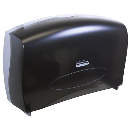 K-C PROFESSIONAL - Toilet Tissue Dispenser Black Smoke Plastic Manual Pull Jumbo Roll Wall Mount - 09551