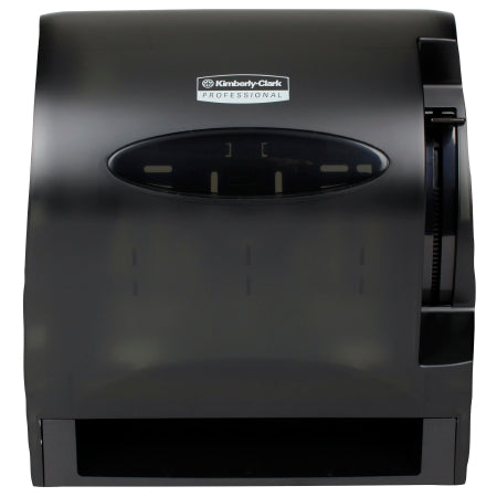 Kimberly Clark K-C PROFESSIONAL* LEV-R-MATIC* Paper Towel Dispenser Black Smoke Plastic Manual Lever Wall Mount - 9765