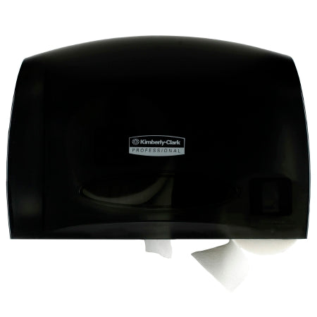 Kimberly-Clark Professional - Toilet Tissue Dispenser Black Smoke Plastic Manual Pull Jumbo Roll Wall Mount - Kimberly Clark - 09602