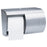 K-C PROFESSIONAL - Toilet Tissue Dispenser Silver Stainless Steel Manual Pull Double Roll Wall Mount - 09606