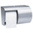 Kimberly Clark K-C PROFESSIONAL* Toilet Tissue Dispenser Silver Stainless Steel Manual Pull Double Roll Wall Mount - 9606