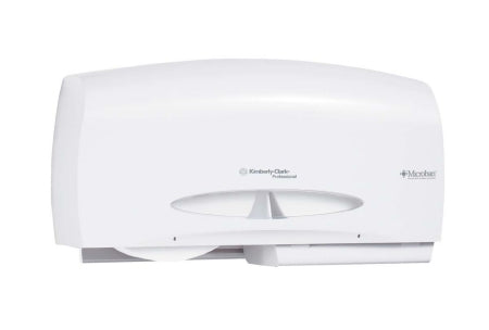 K-C PROFESSIONAL - Toilet Tissue Dispenser White Plastic Manual Pull Double Roll Wall Mount - Kimberly Clark - 09609