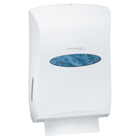Kimberly Clark K-C PROFESSIONAL* SCOTTFOLD* Paper Towel Dispenser White Plastic Manual Pull Wall Mount - 9214