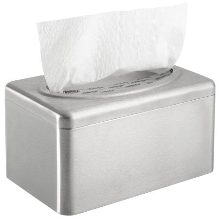 Kimberly Clark K-C PROFESSIONAL* Paper Towel Dispenser Silver Stainless Steel Manual Pull 1 Box Countertop - 9924