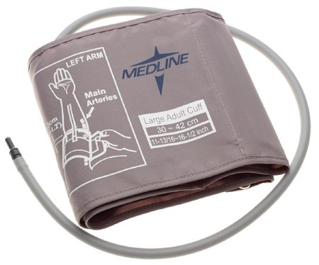 Medline - Blood Pressure Cuff Adult Arm Large Cuff 30 - 42 cm Nylon Cuff - MDS9972
